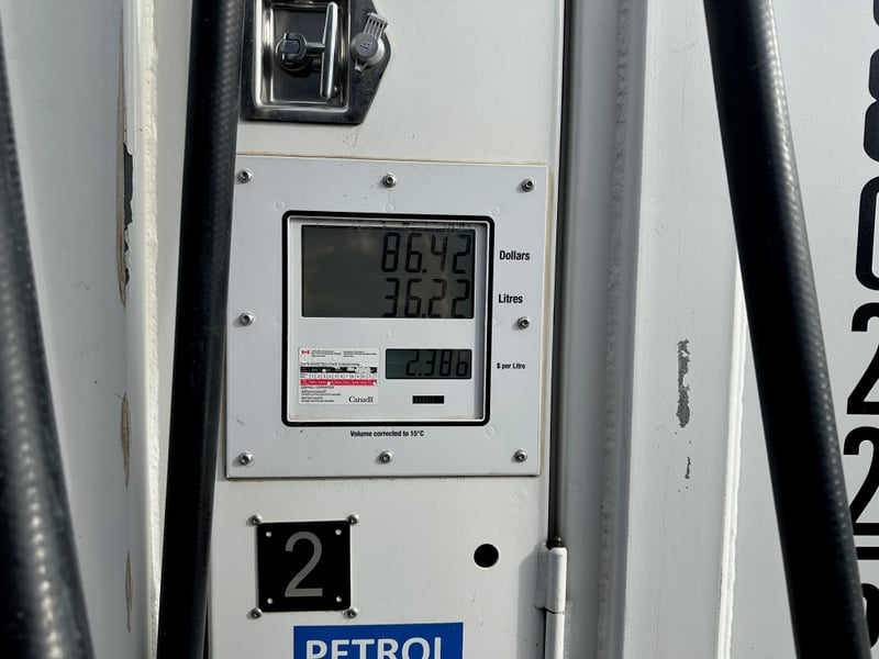 Fuel prices at Eagle Plains on the Dempster Highway