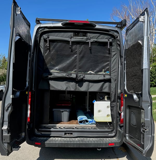 Bug Wall screen on the rear doors